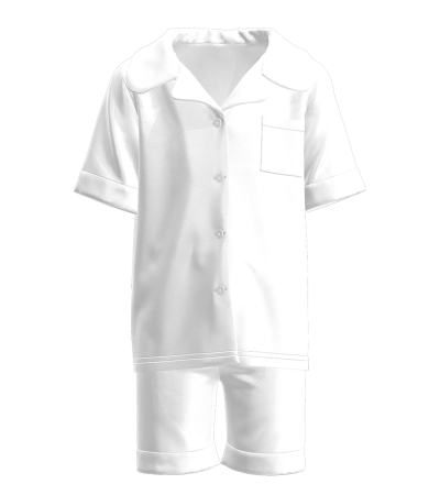 Cuban collar home set A0158 for kids - 冰丝-140g/5-6T