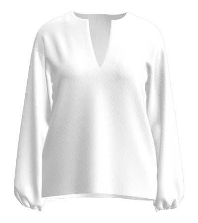 Velvet V-neck small drop shoulder Long sleeve top -LTW20176 - 真丝绒-160g/S