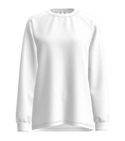 Sleeved round neck hoodie -LTW20161S(Shoulder seam press line) - 空气层-250g/S