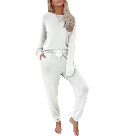 Home wear shoulder sleeve set NWY062 - 仿棉-180g/S