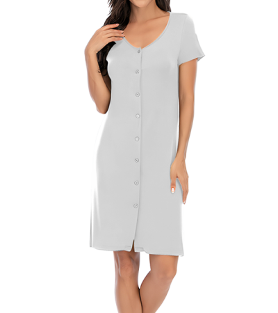 Cardigan short sleeve dress SQ002 - 仿棉-180g/S