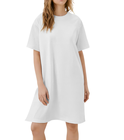 Imitation cotton short sleeve dress SQ001 - 仿棉-180g/S