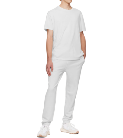 Men's short sleeve pant suit R0147 - 仿棉-180g/S