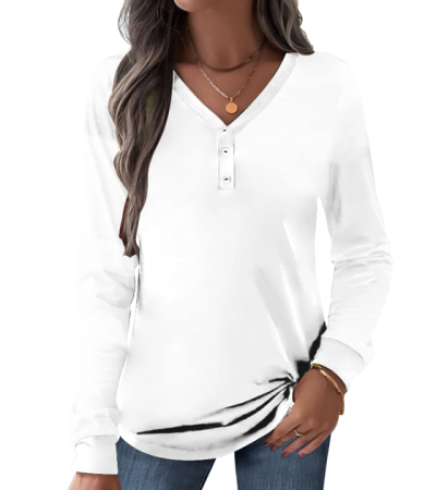 Women's imitation cotton long sleeve T-shirt LTW200234 - 仿棉-180g/S