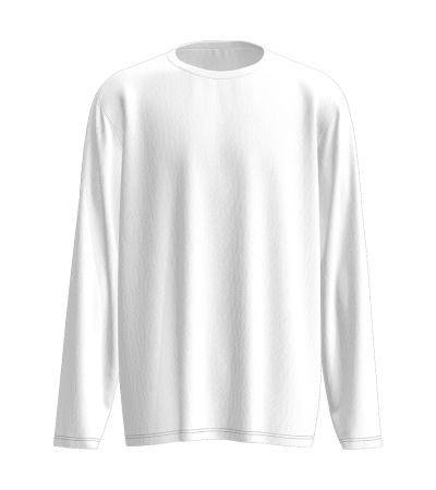 Men's digital printed cotton long sleeve crewneck T-shirt -LTM100136 - 仿棉-180g/S