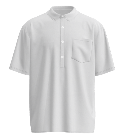 Men's digital print four side flanged half front shirt collar short sleeve shirt -LTM100330 - 四面弹-120g/S