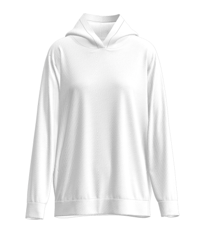 Women's digital print polyester wool circle hoodie LTW20641 - 涤毛圈-250g/S