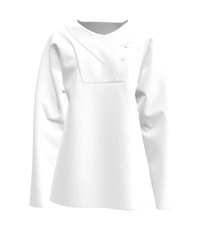 Cross neck long sleeve top LTW20171 - 仿棉-180g/S