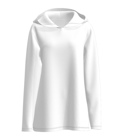 Women's long hoodie LTW20259 - 空气层-250g/S