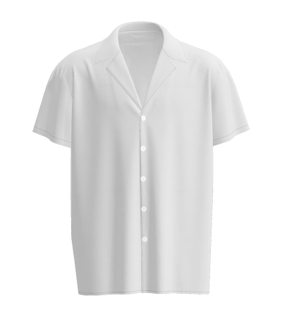 Men's digital printed autumn linen lapel short sleeve shirt LTMJ10076 - 四面弹-120g/S