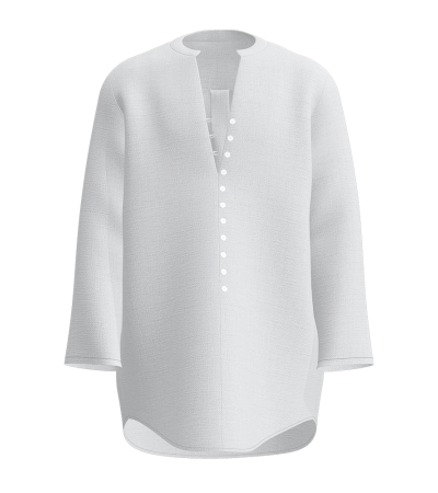 Female hemp dress shirt LTW20493 - 竹节麻-120g/S