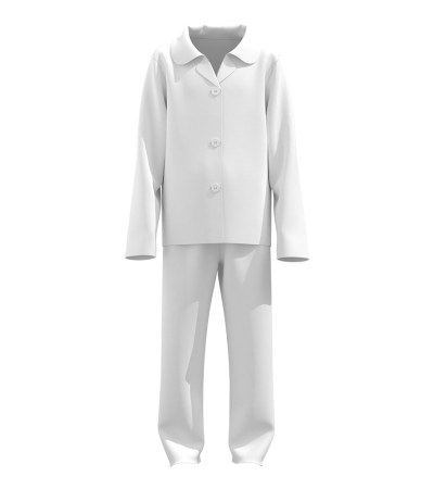 Children's Cuban collar pajamas set A0182 - 仿棉-180g/2T