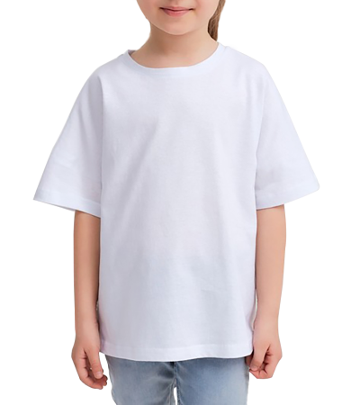 Default T-shirt for kids -R0118 - 牛奶丝-160g/110