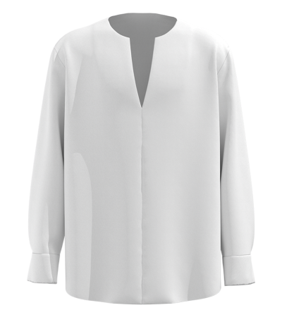 Men's collarless long-sleeved shirt with open front -LTM100644 - 四面弹-120g/S