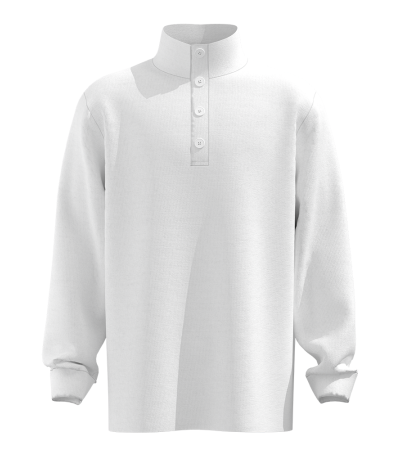 Men's digital printed cotton 4 button stand collar long sleeve POLO shirt -LTM100742 - 仿棉-180g/S