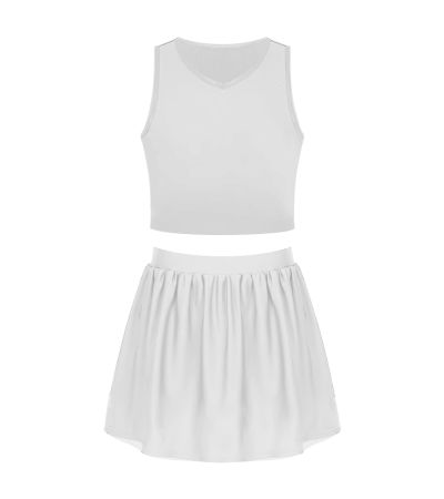 Women's skirt set A0095W - 鸟眼布-140g/4XS