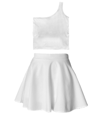 Women's skirt set A0096W - 鸟眼布-140g/4XS