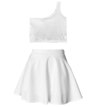 Women's skirt set A0097W - 鸟眼布-140g/4XS