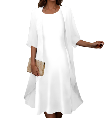 Women's two-piece dress - Coat LTWJ20965W - 雪纺-60g/S