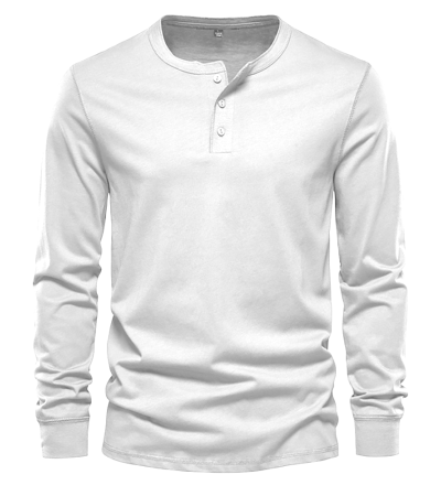Men's bamboo hemp half-cardigan stand collar long sleeve shirt -LTM100570 - 竹节麻-120g/S