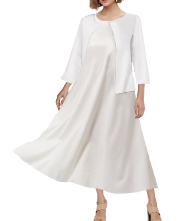Women's 2-piece dress set - Coat LTWJ20966W - 直贡呢-120g/S