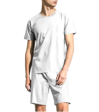 3D Men's Short Homewear - Clothing (R0026AB-A) - 仿棉-180g/S
