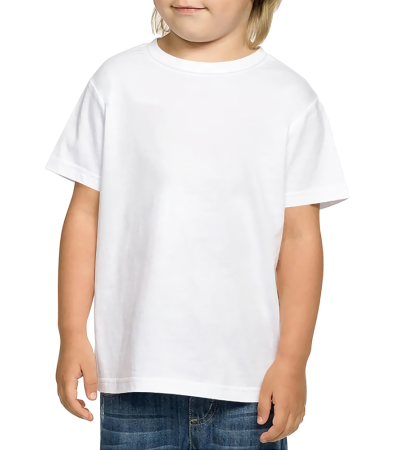 PTTN 3D Euro Size Short Sleeve for Kids (R0056) - 仿棉-180g/XS