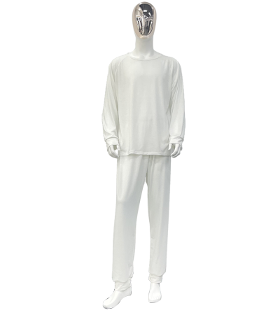 Long sleeved pajama set A0025 - 仿棉-200g/S