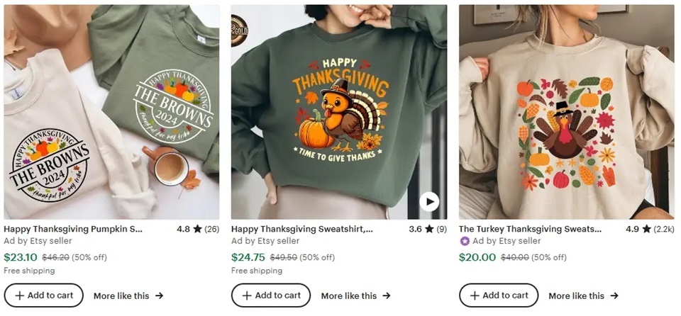  Hoodie Thanksgiving elements 