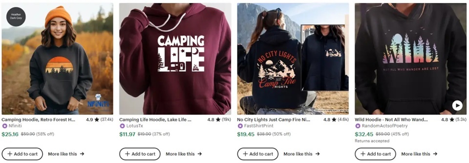  Hoodie camping elements 