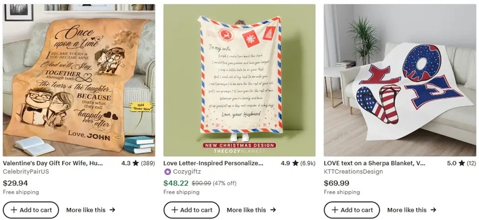  Warm personalized custom blanket creative love story 