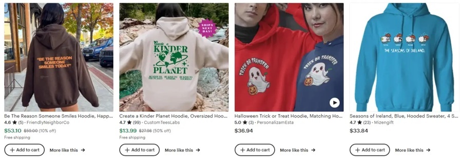  Season and weather conditions for personalized sweatshirt design ideas 