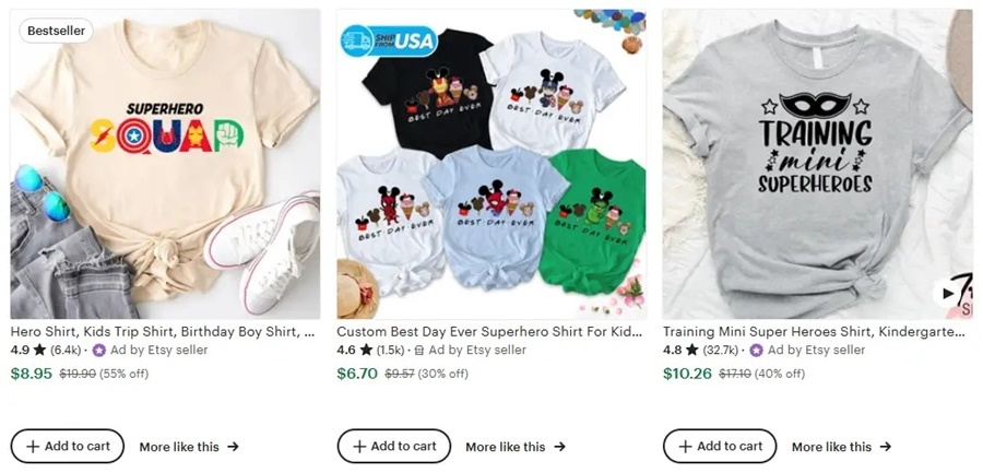  Family travel custom T-shirt creative superhero 