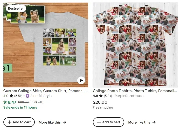  Family travel custom T-shirt creative photo collage 