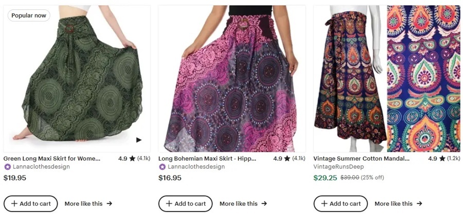  Cross-border e-commerce style recommended women's Bohemian style long dress 