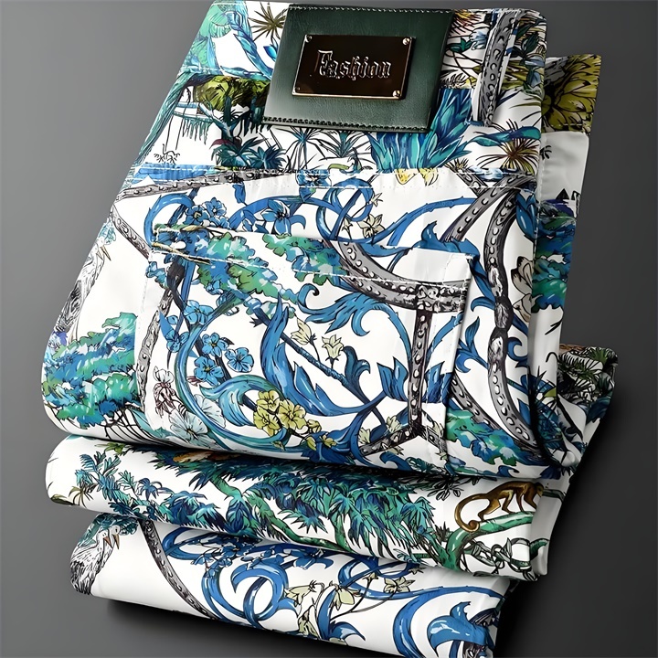  full print feature jeans 