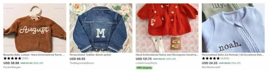 Etsy cross-border platform pod custom children's clothing 