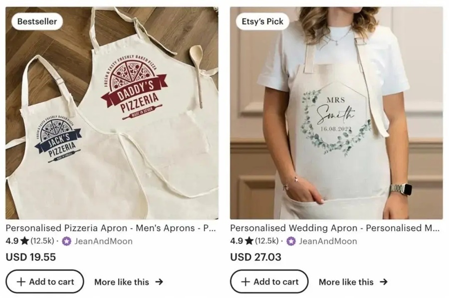 Etsy cross-border platform pod custom apron 