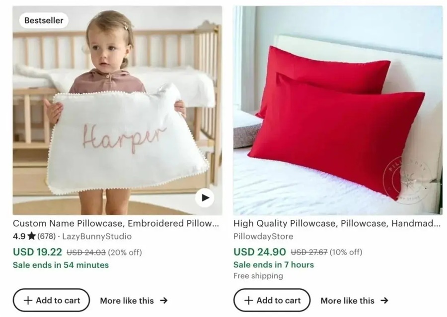 Etsy cross-border platform pod custom pillowcase 