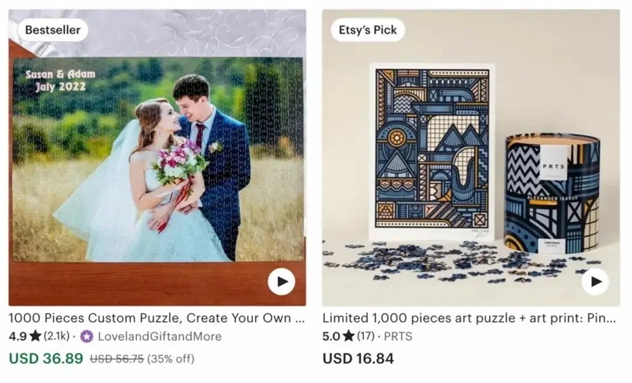Etsy cross-border platform pod custom puzzle 