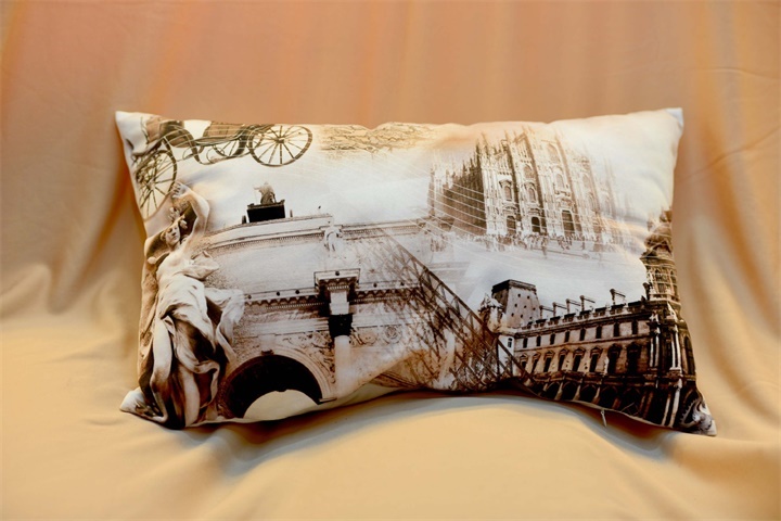 POD mode Retro architectural Throw pillow 