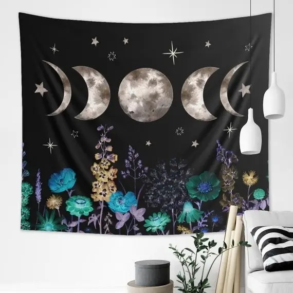 POD mode entry design of the moon phase wall cloth 