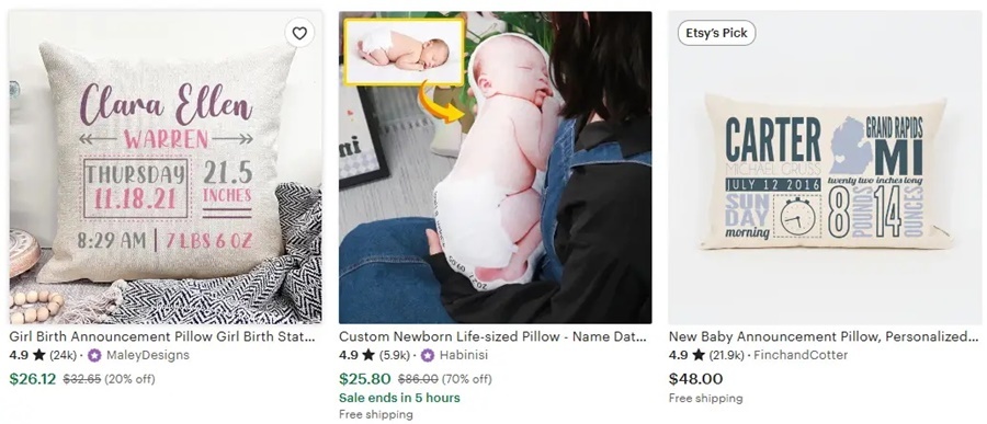  Popular custom pillow design theme baby souvenir pillow 