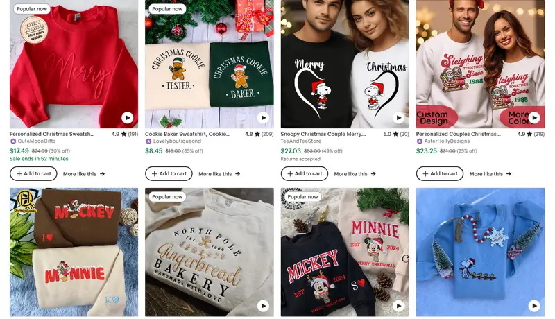  Simple design of Christmas hoodie design direction 