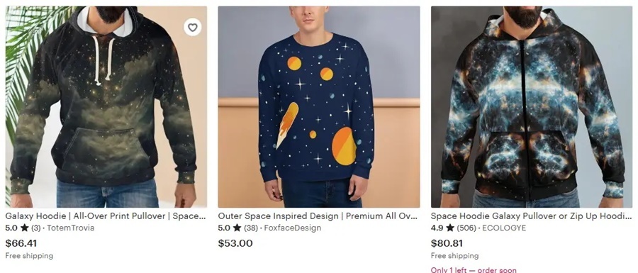  Recommended space adventure for design elements of custom hoodie full print 