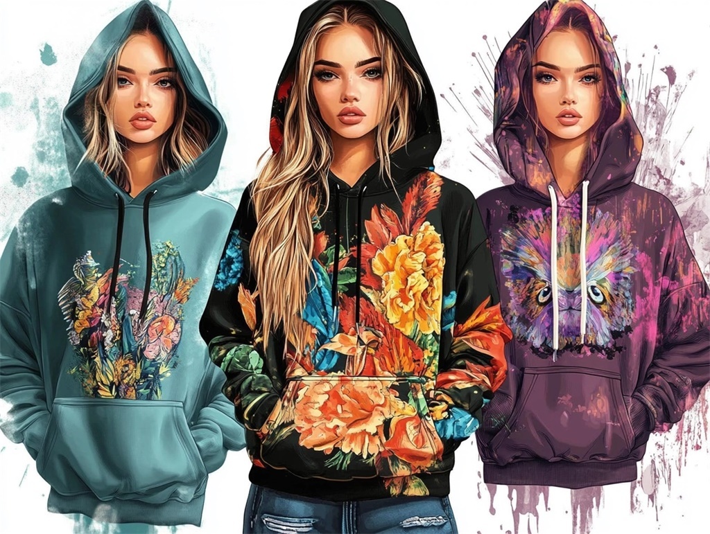 POD printing material style: European and American style punk, abstract art printing pattern analysis 